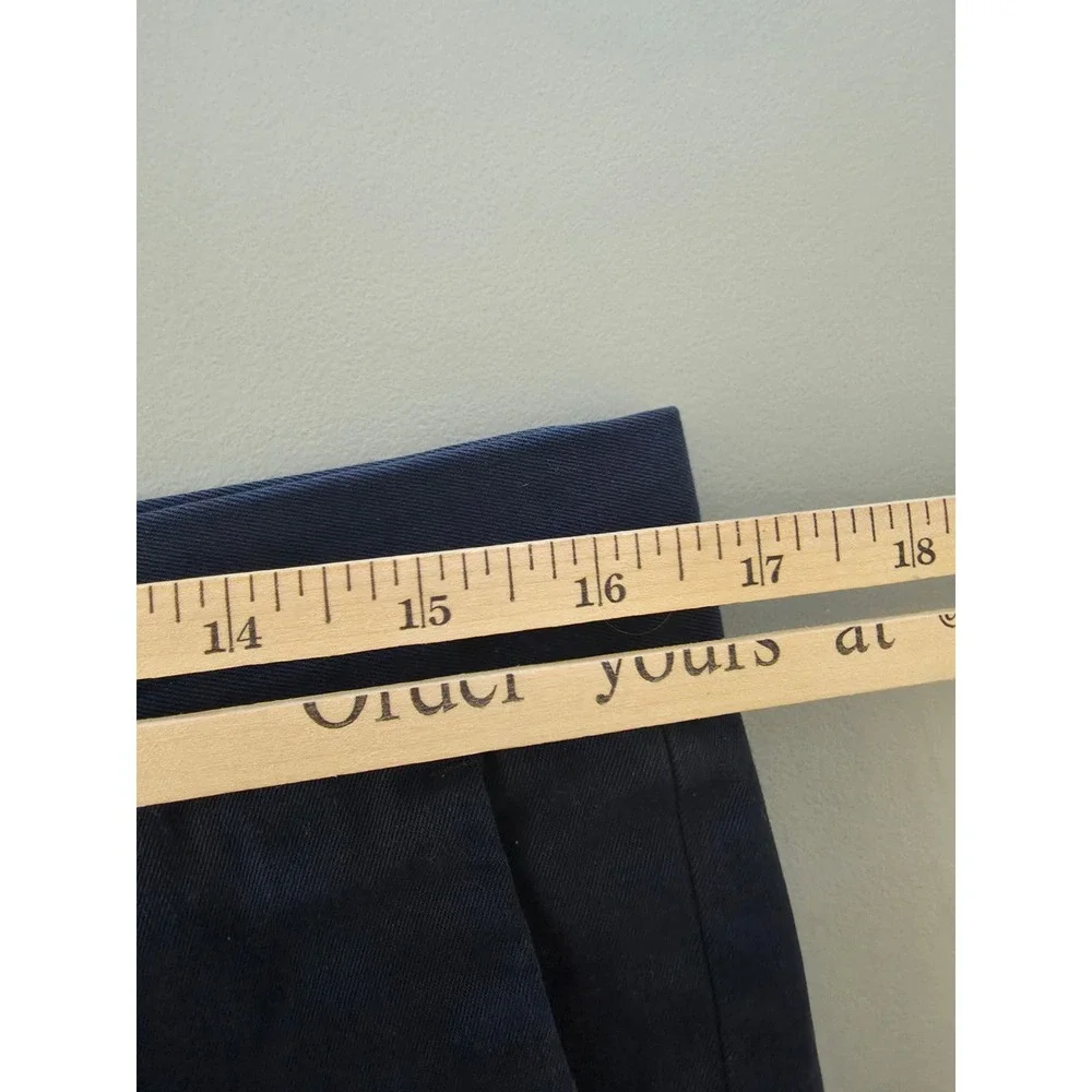 Banana Republic Aiden Chino Pants Mens 32 X 32 Blue Slim Fit Flat Front Trouser